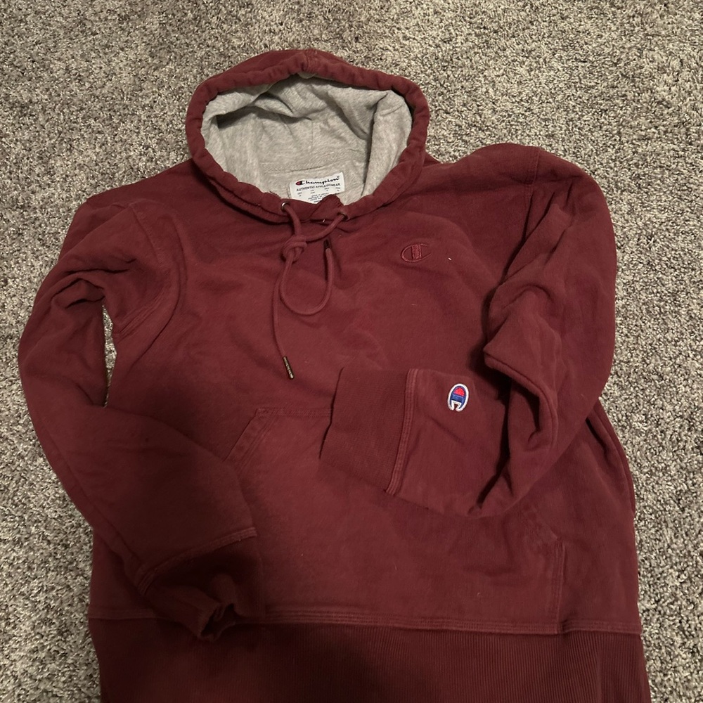 Champion Men's Maroon Hoodie